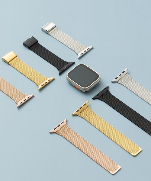 emonique(エモニーク)の「スマートウォッチバンド Apple Watch バンド ステンレス製【38/40/41/42/44/45/49mm対応】(デジタル腕時計・レディース・ブラック/シルバー/ピンクゴールド/ゴールド・38/42)」の5枚目の写真