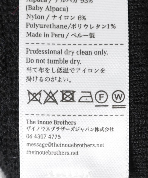 THE INOUE BROTHERS（ザイノウエブラザーズ）の「THE INOUE BROTHERS　Glovelettes（手袋・メンズ・ブラック/グレー・2）」の10枚目の写真