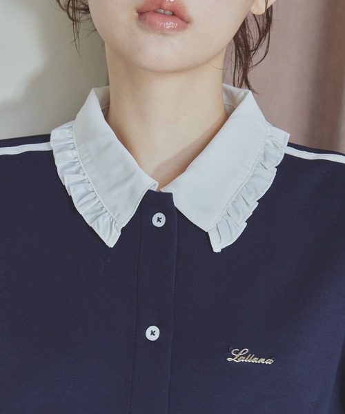 lallana リボンラインダンボールトップス Lallana（ララーナ）の「リボンラインダンボールトップス（T