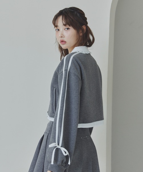 lallana リボンラインダンボールトップス Lallana（ララーナ）の「リボンラインダンボールトップス（T