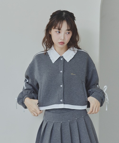 Lallana（ララーナ）の「リボンラインダンボールトップス（Tシャツ