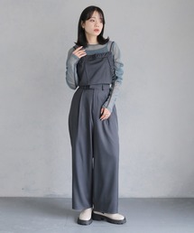 cheriella（シェリエラ）の「【cheriella】セットアップ ビスチェ付きスラックスワイドパンツ SETUP WITH BUSTIER SLACKS WIDE PANTS（セットアップ）」
