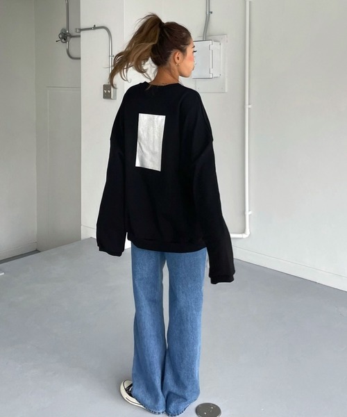 CHERI since1985 セットアップ 裾フリルパーカースウェット