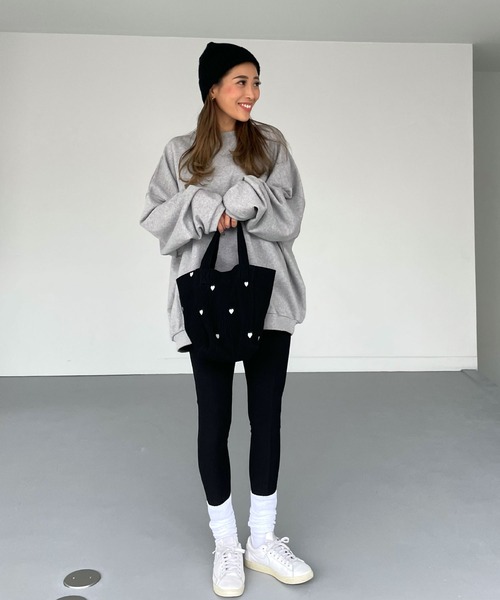 【美品】ドゥーズィエムクラス オーバーサイズスウェット バックプリント コットン 美品】ドゥーズィエムクラス オーバーサイズスウェット バック