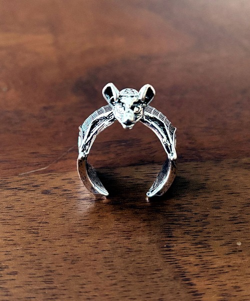 アンティーク調 コウモリ モチーフ デザイン リング 【 指輪