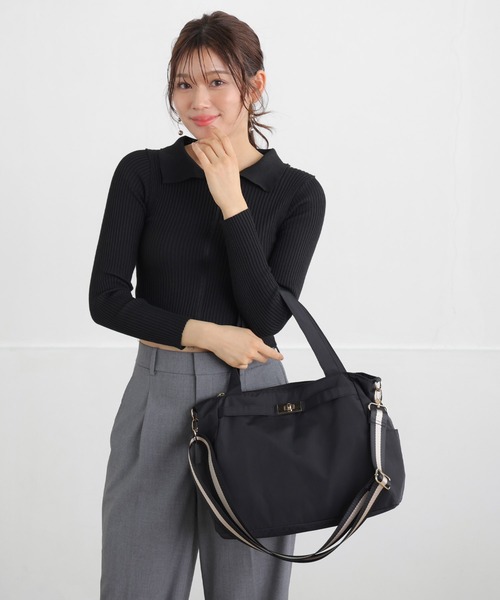 上品【ALDO】メタルハンドル ストラップ 2wayトート Sloana トート ショルダーバッグ レディース[品番：ALTB0001072