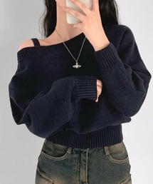 ワンショルダーニット(se)