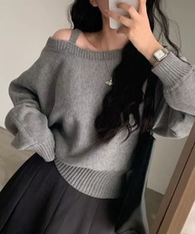 ワンショルダーニット(se)