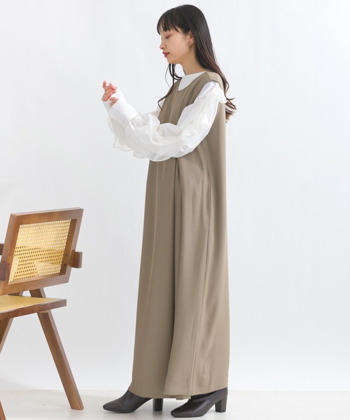 terrace(テラス)の「フリルスリーブプルオーバー(Tシャツ/カットソー・レディース・グレー/ブラック/オフホワイト・MEDIUM)」の16枚目の写真