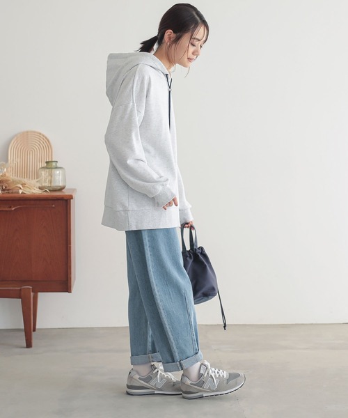 n'OrLABEL（ノアールレーベル）の「『ロゴ刺繍デザインフーディー』（パーカー・レディース・ブラック/ベージュ/ライトグレー/カーキ・FREE）」の20枚目の写真