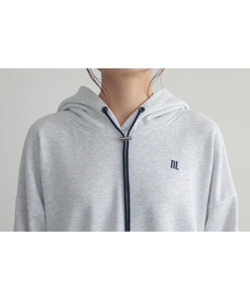 n'OrLABEL（ノアールレーベル）の「『ロゴ刺繍デザインフーディー』（パーカー・レディース・ブラック/ベージュ/ライトグレー/カーキ・FREE）」の21枚目の写真