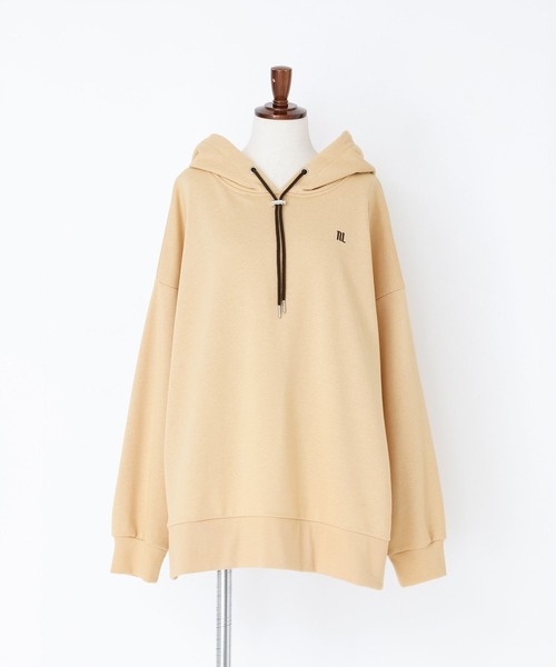 n'OrLABEL（ノアールレーベル）の「『ロゴ刺繍デザインフーディー』（パーカー・レディース・ブラック/ベージュ/ライトグレー/カーキ・FREE）」の16枚目の写真