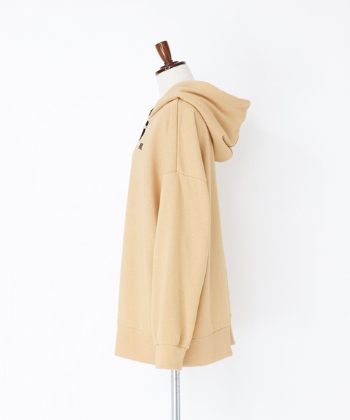 n'OrLABEL（ノアールレーベル）の「『ロゴ刺繍デザインフーディー』（パーカー・レディース・ブラック/ベージュ/ライトグレー/カーキ・FREE）」の17枚目の写真