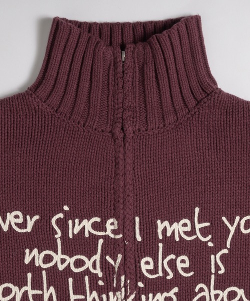 ロゴドライバーズニット（ニット/セーター）｜MUHET（ミュエータ）