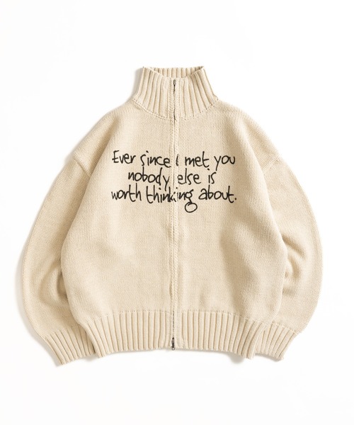 ロゴドライバーズニット（ニット/セーター）｜MUHET（ミュエータ）