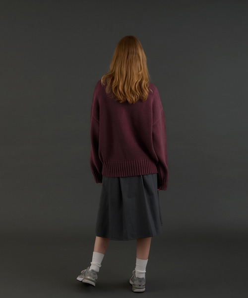 ロゴドライバーズニット（ニット/セーター）｜MUHET（ミュエータ）