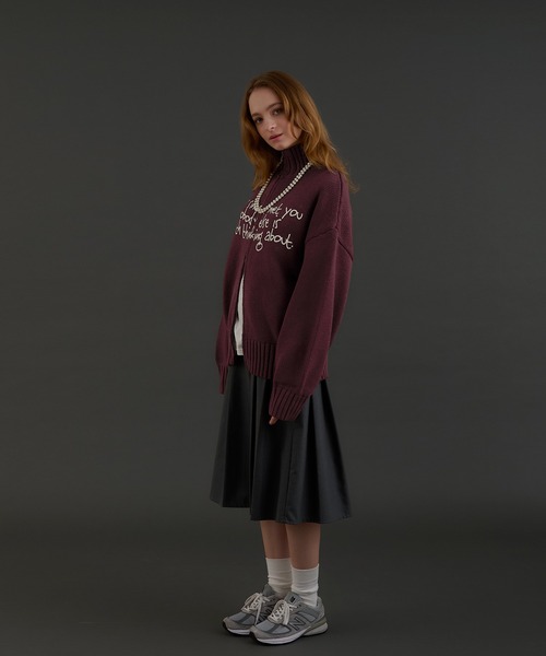 ロゴドライバーズニット（ニット/セーター）｜MUHET（ミュエータ）