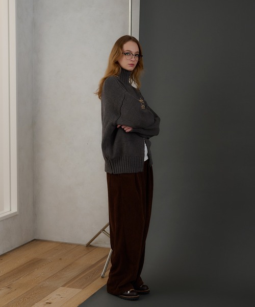 ロゴドライバーズニット（ニット/セーター）｜MUHET（ミュエータ）