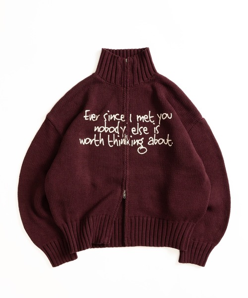 ロゴドライバーズニット（ニット/セーター）｜MUHET（ミュエータ）