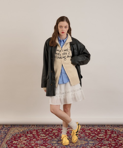 ロゴドライバーズニット（ニット/セーター）｜MUHET（ミュエータ）