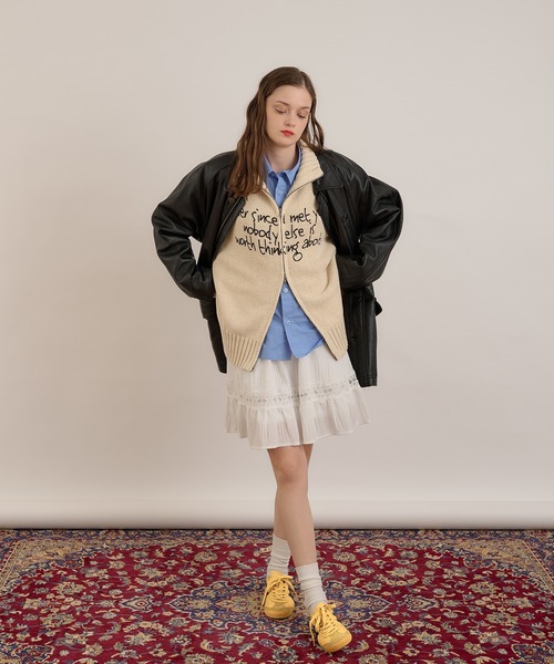 ロゴドライバーズニット（ニット/セーター）｜MUHET（ミュエータ）