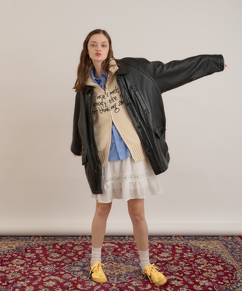 ロゴドライバーズニット（ニット/セーター）｜MUHET（ミュエータ）