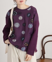 EMAGO ボタン刺繍プルオーバー