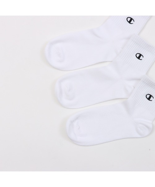 Champion（チャンピオン）の「【Champion/チャンピオン】キッズ 【3足組】クォーターレングスソックス（ソックス/靴下・キッズ・ブラック/ホワイト・FREE）」の3枚目の写真