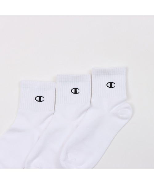 Champion（チャンピオン）の「【Champion/チャンピオン】キッズ 【3足組】クォーターレングスソックス（ソックス/靴下・キッズ・ブラック/ホワイト・FREE）」の5枚目の写真