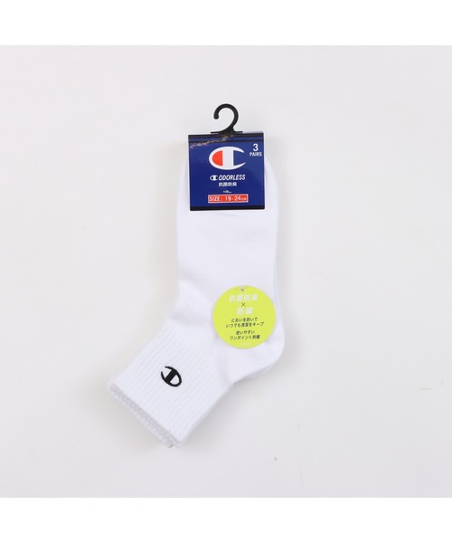 Champion（チャンピオン）の「【Champion/チャンピオン】キッズ 【3足組】クォーターレングスソックス（ソックス/靴下・キッズ・ブラック/ホワイト・FREE）」の6枚目の写真