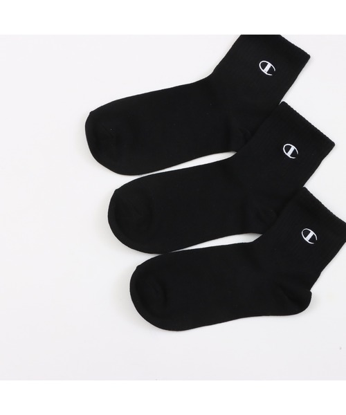 Champion（チャンピオン）の「【Champion/チャンピオン】キッズ 【3足組】クォーターレングスソックス（ソックス/靴下・キッズ・ブラック/ホワイト・FREE）」の8枚目の写真