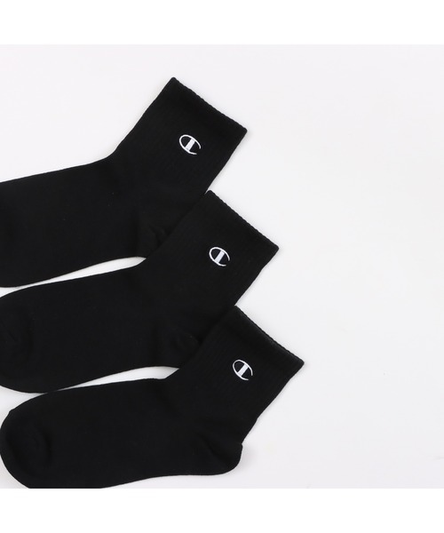 Champion（チャンピオン）の「【Champion/チャンピオン】キッズ 【3足組】クォーターレングスソックス（ソックス/靴下・キッズ・ブラック/ホワイト・FREE）」の9枚目の写真