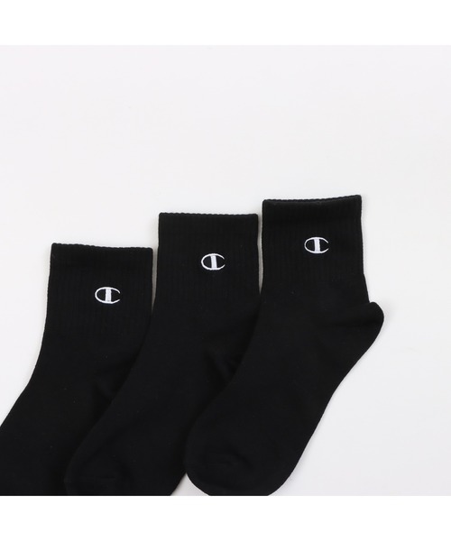 Champion（チャンピオン）の「【Champion/チャンピオン】キッズ 【3足組】クォーターレングスソックス（ソックス/靴下・キッズ・ブラック/ホワイト・FREE）」の10枚目の写真