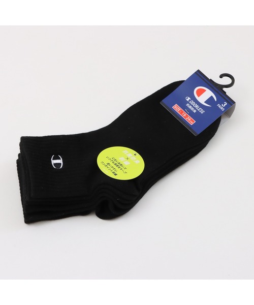 Champion（チャンピオン）の「【Champion/チャンピオン】キッズ 【3足組】クォーターレングスソックス（ソックス/靴下・キッズ・ブラック/ホワイト・FREE）」の12枚目の写真