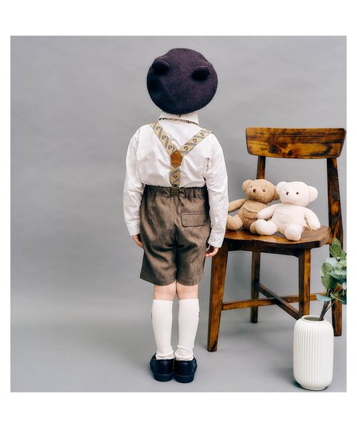 apres les cours(アプレレクール)の「【ジュニア対応】tinybear サスペンダー(サスペンダー・キッズ・ベージュ・140/95)」の10枚目の写真