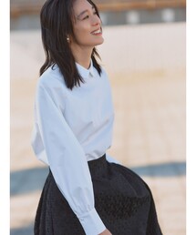 Demi-Luxe BEAMS | グログラン カラー ブラウス(シャツ/ブラウス)