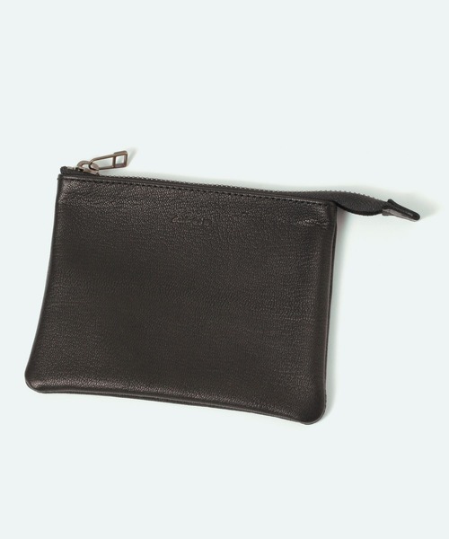 daily CLIP】リアルレザーポーチ フラット（ポーチ）｜studio