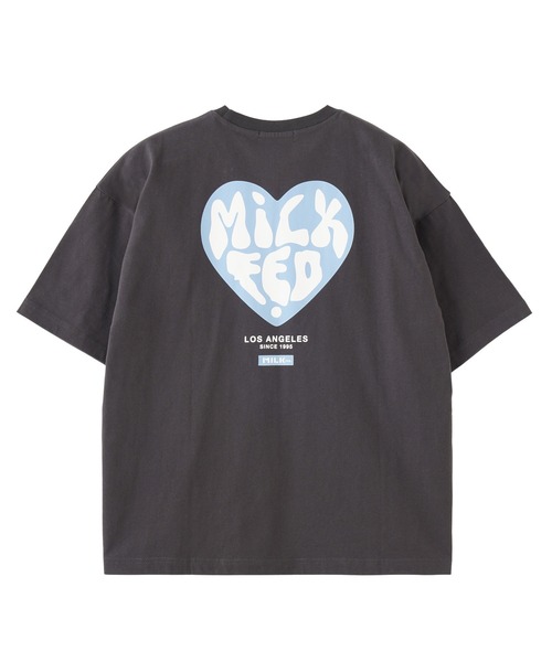 MILKFED.（ミルクフェド）の「HEART LOGO WIDE S/S TEE（Tシャツ/カットソー・レディース・ホワイト/ライトグリーン/チャコール・ONE SIZE）」の14枚目の写真