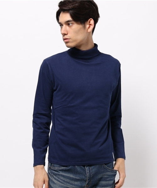 CIAOPANIC TYPY（チャオパニックティピー）の「インナータートルネックプルオーバー（Tシャツ/カットソー・メンズ・ネイビー/ホワイト/グレー・LARGE/SMALL/MEDIUM）」の3枚目の写真