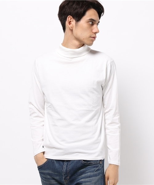 CIAOPANIC TYPY（チャオパニックティピー）の「インナータートルネックプルオーバー（Tシャツ/カットソー・メンズ・ネイビー/ホワイト/グレー・LARGE/SMALL/MEDIUM）」の2枚目の写真