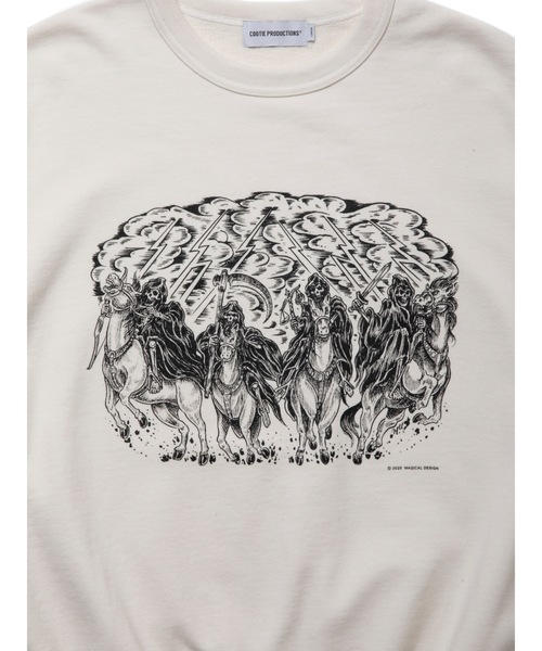 COOTIE PRODUCTIONS（クーティープロダクションズ）の「Print Sweat Crew (Magical Design)（スウェット・メンズ・ブラック/アイボリー・LARGE/X-LARGE/MEDIUM）」の7枚目の写真