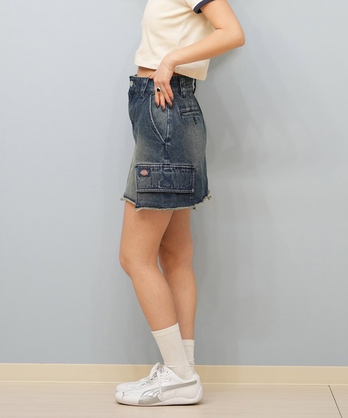 Dickies（ディッキーズ）の「Dickies/ディッキーズ デニムミニスカート 81120300（デニムスカート・レディース・ライトインディゴブルー/インディゴブルー/ダークインディゴブルー・S/M）」の10枚目の写真