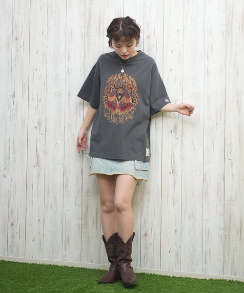 Dickies（ディッキーズ）の「Dickies/ディッキーズ デニムミニスカート 81120300（デニムスカート・レディース・ライトインディゴブルー/インディゴブルー/ダークインディゴブルー・S/M）」の21枚目の写真