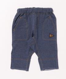 ストレッチデニムニット７分丈パンツ(80-90)