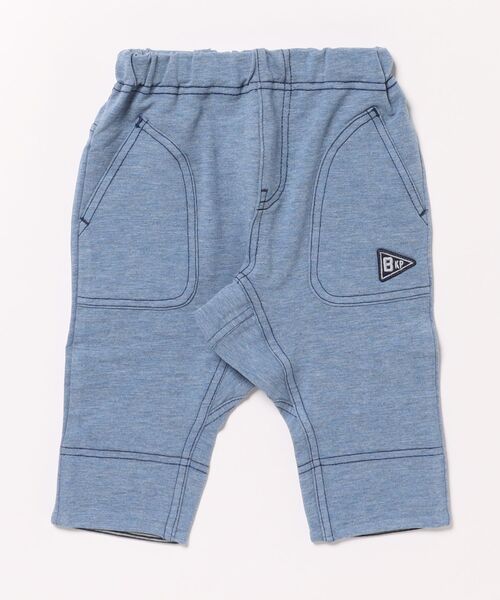KP BOY（ケーピーボーイ）の「ストレッチデニムニット７分丈パンツ(80-90)（その他パンツ・キッズ・ネイビー/ブルー・80ｃｍ/90cm）」の2枚目の写真