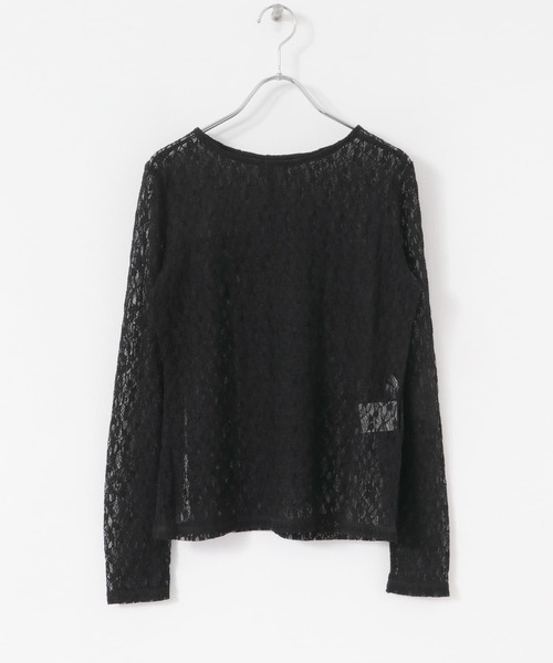 ITEMS URBANRESEARCH（アイテムズ アーバンリサーチ）の「ロングスリーブレーストップス（Tシャツ/カットソー・レディース・ホワイト/ブラック・FREE）」の7枚目の写真