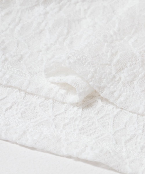 ITEMS URBANRESEARCH（アイテムズ アーバンリサーチ）の「ロングスリーブレーストップス（Tシャツ/カットソー・レディース・ホワイト/ブラック・FREE）」の10枚目の写真