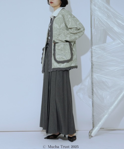 Ezick（エジック）の「【Ezick×MUCHA】ニットカーディガン（カーディガン/ボレロ・レディース・ブルー/グリーン・FREE）」の5枚目の写真