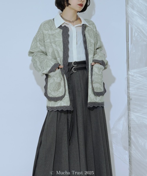 Ezick（エジック）の「【Ezick×MUCHA】ニットカーディガン（カーディガン/ボレロ・レディース・ブルー/グリーン・FREE）」の8枚目の写真