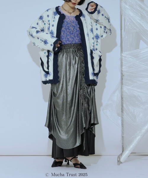 Ezick（エジック）の「【Ezick×MUCHA】ニットカーディガン（カーディガン/ボレロ・レディース・ブルー/グリーン・FREE）」の13枚目の写真